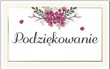 Podziękowanie