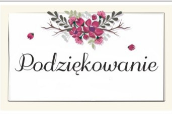 Podziękowanie